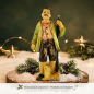 Preview: Handbemalte Krippenfigur Jäger mit Hund, ca. 9,5 cm, K 933